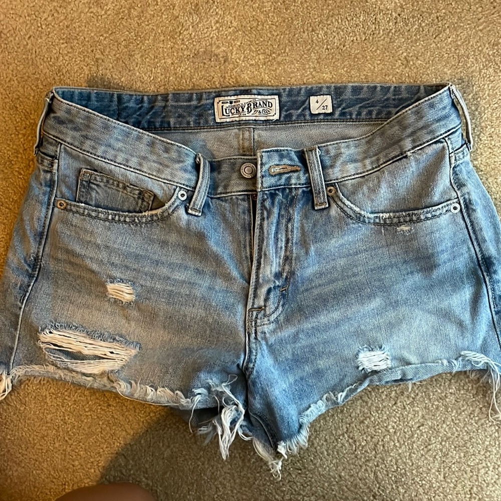 Lucky Brand cut off Jean shorts